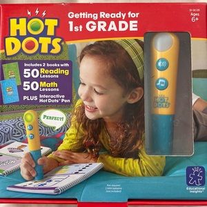 Hot Dots Learning Tool 1st Grade Math and Reading
